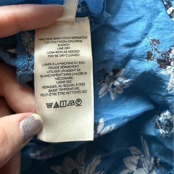 Free People Amanda Wrap Top Long Sleeve Ruffle Cottagecore Prairie Bell Sleeve - Picture 10 of 11